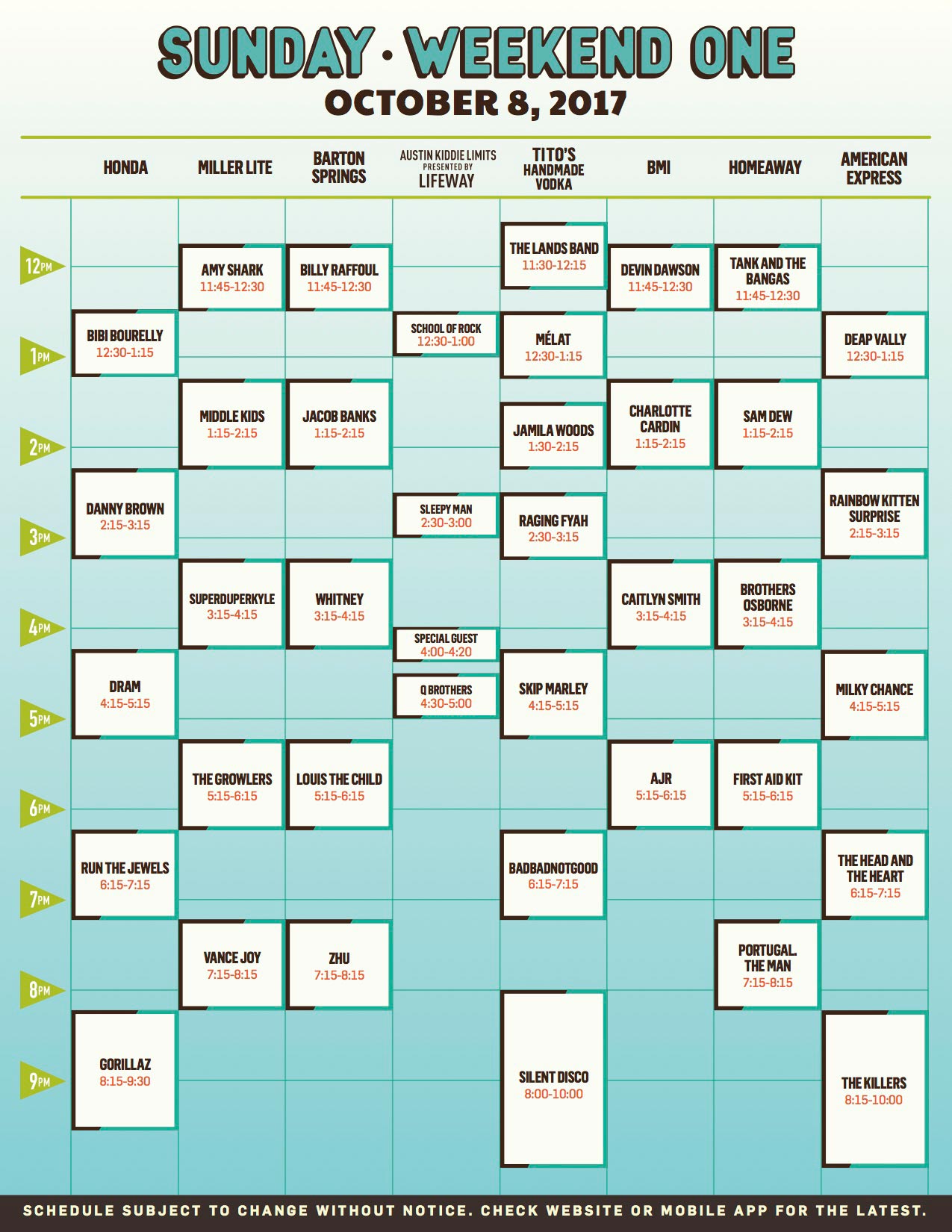 ACL Lineup MX