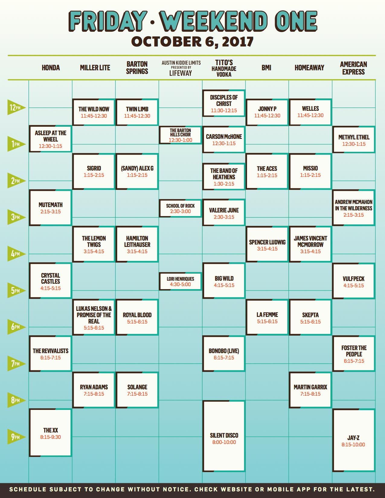 ACL Lineup MX