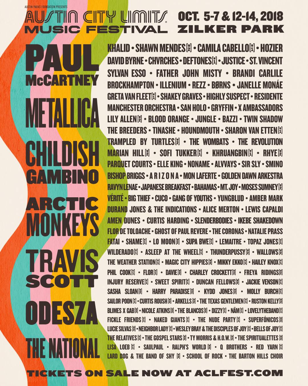 ACL Fest Lineup MX