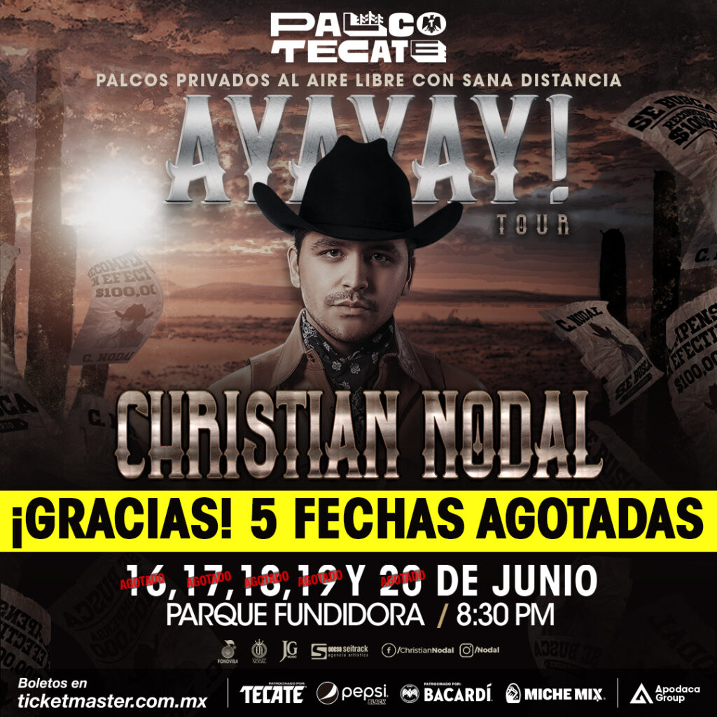 Christian Nodal Palco tecate